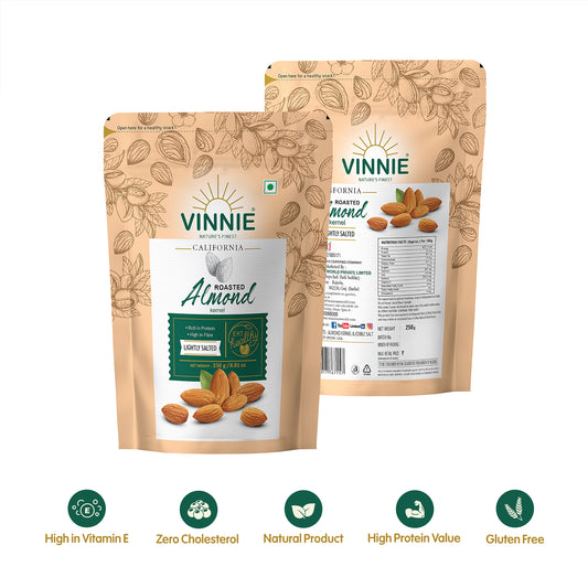 Almond Roasted & Salted 250g