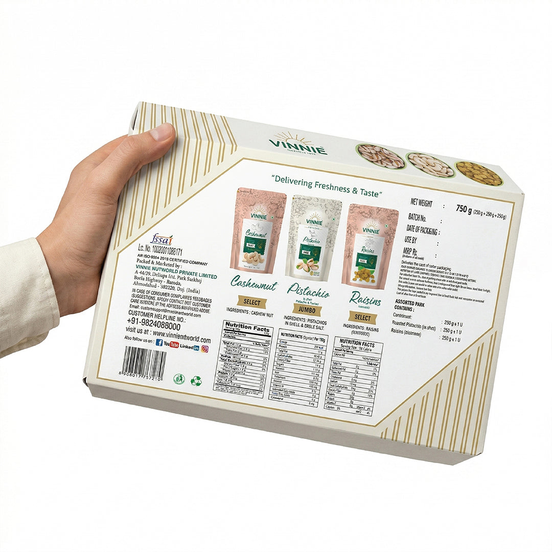 Vinnie Premium Dry Fruit Gift Box - 750gm