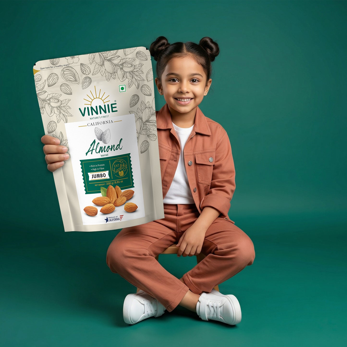 Almond Jumbo 250g Pack of 4
