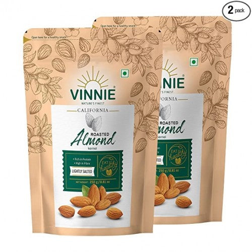 Almond Roasted & Salted 250g Pack of 2