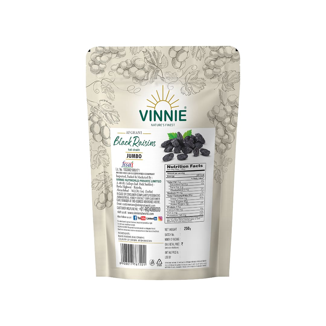 Black Raisins Super Jumbo 250g