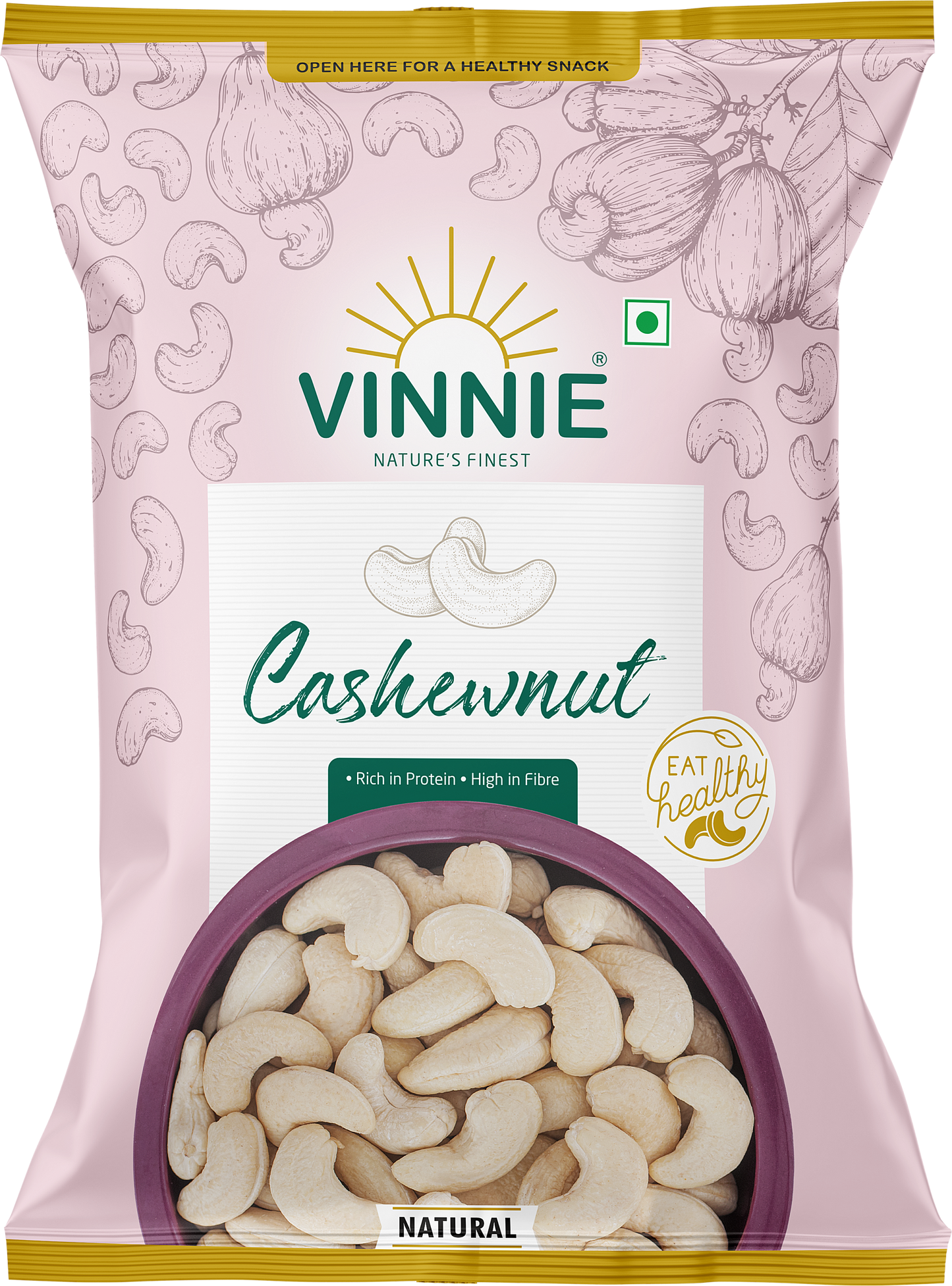 Cashew Natural 1kg Pack