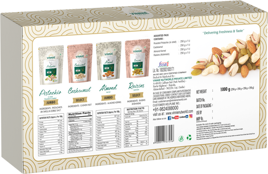 Vinnie Premium Dry Fruit Gift Box - 1kg