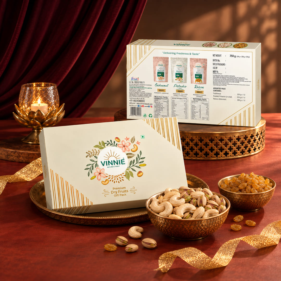 Vinnie Premium Dry Fruit Gift Box - 750gm