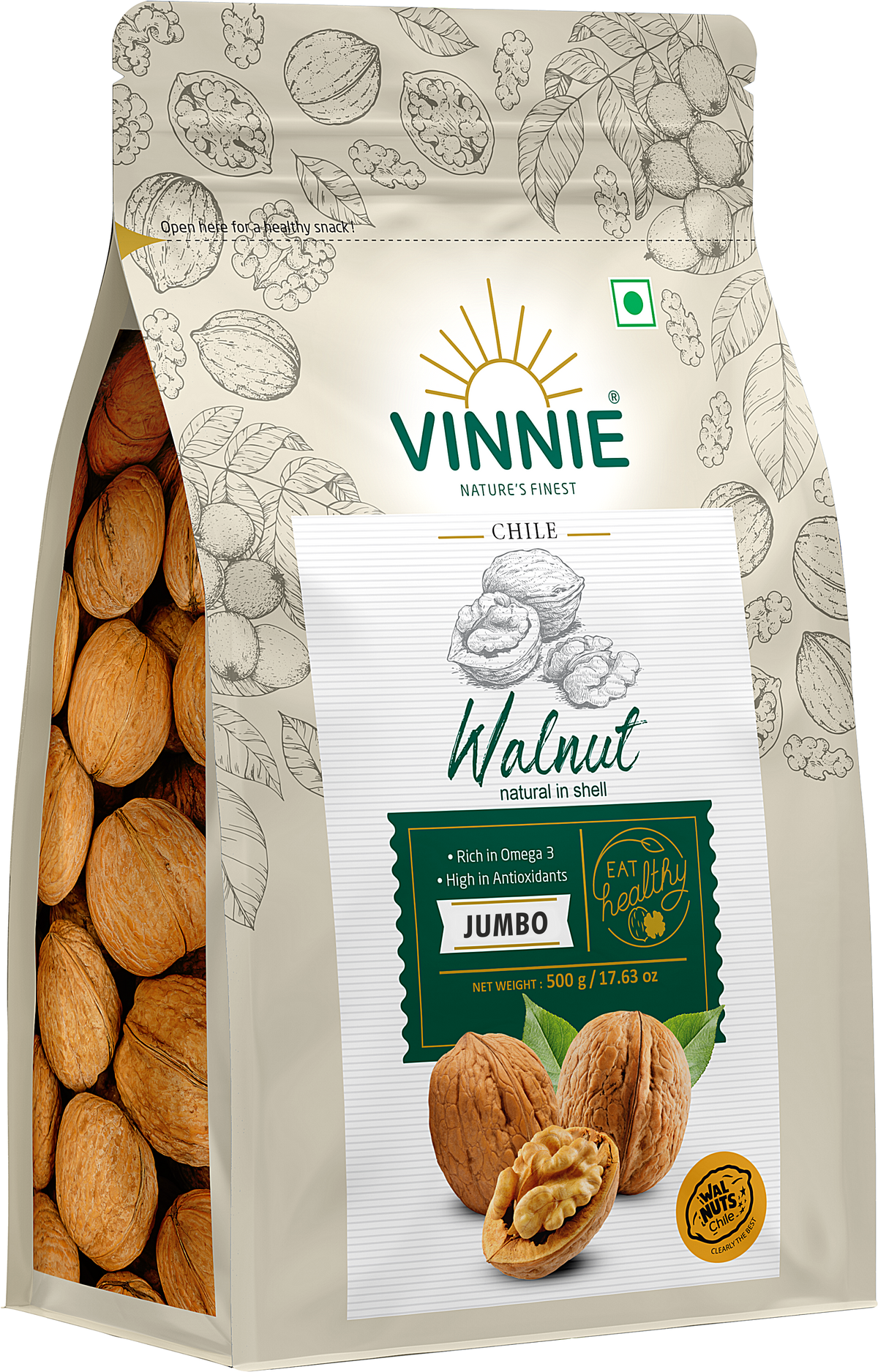 Walnut Inshell (Chile) 500g